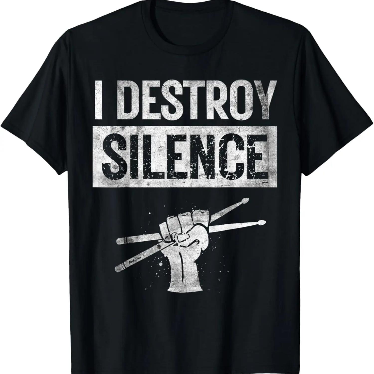 T-Rex Percussion Dinosaur Tyrannosaurus Rex Music Drum T-Shirt S чёрный