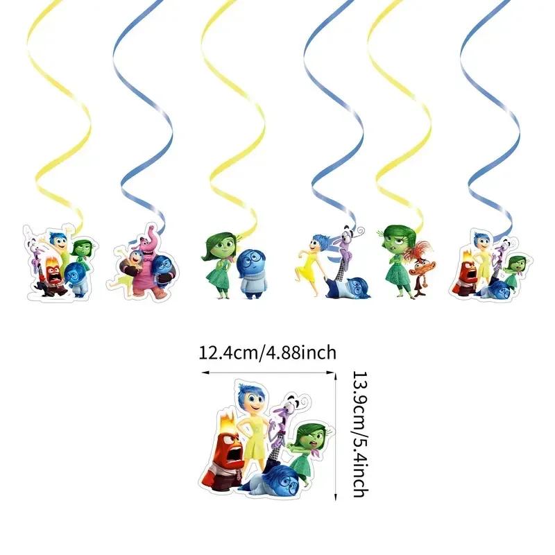 Inside Out 2 Decorațiuni Petrecere de Ziua de Naștere Temă Desen Animat Kit Veselă Baloane Bucurie Tristețe Accesorii Copii Băiat Fată Cadou Jucării