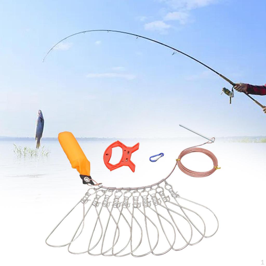 Stainless Steel Fish Stringer with Secure Buckles