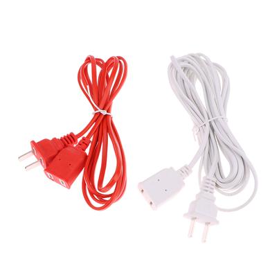 1.5/2/2.5/4M Power Cord Extension Male Extension Cord 2 Pin With On/Off Switch Button Cables Wire