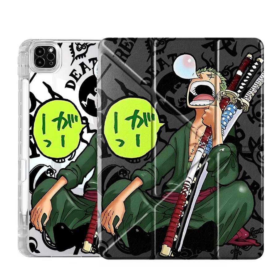 

One Piece Cartoon Y-Fold Holder Cover Tablet Case For iPad Mini 6 7 Pro 11th 10th 9th 8th 7th 12.9inch Air 4 5 M3 M2 1 2 M4 iPad Mini 7 8.3