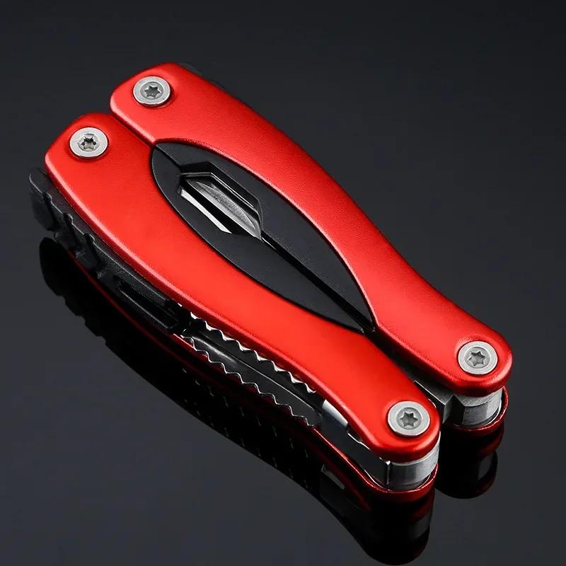 Camping Gear Outside Survival Stainless Steel Tools Practical Universal Tool Plier Mini Portable Folding Plier Camping Accessory