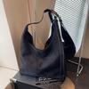 IELGY Ladies Tote Bag Suede Bucket Bag Large Capacity One Shoulder Armpit Retro Commuter