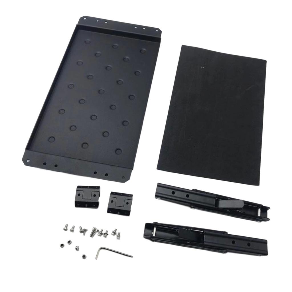 Expandable Magnetic Work Tray For Tool Organization Foldable Side Mount Tray Quick Detach Design Aluminum Construction