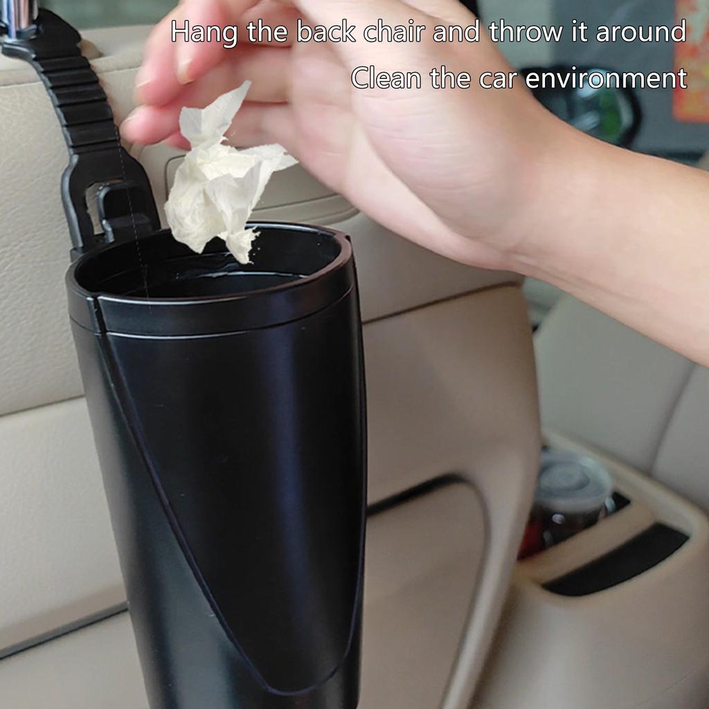Hanging Car Garbage Bin Leakproof and Waterproof Bin Storage Box for Car, SUV and Truck Seats Backs