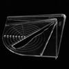 Transparent Center Finder for Square, Round, Octagon and Hexagon Shaped Material Woodworkers Measuring Tools