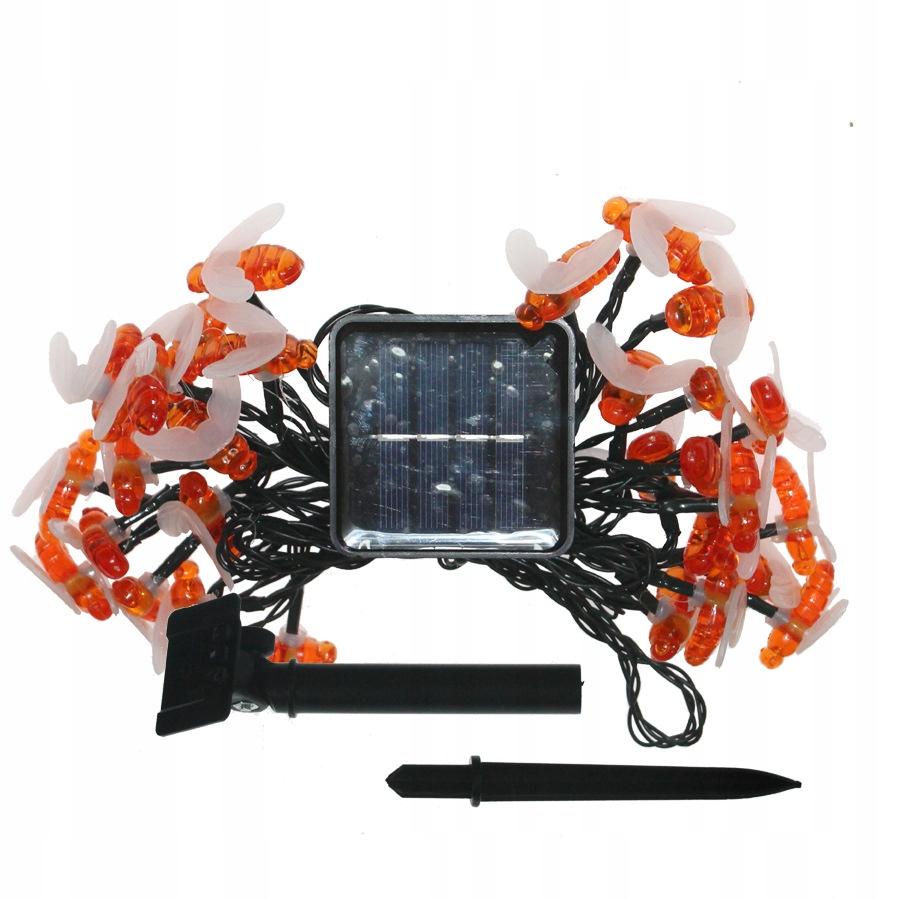 Solar Garden Lamps Set 5 Meters 20 Led Bees Cold