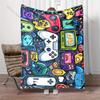 Gaming Device Illustration Collection Blanket Suitable for Home Bedroom Sofa Travel Camping Blanket Various Sizes for Gifts