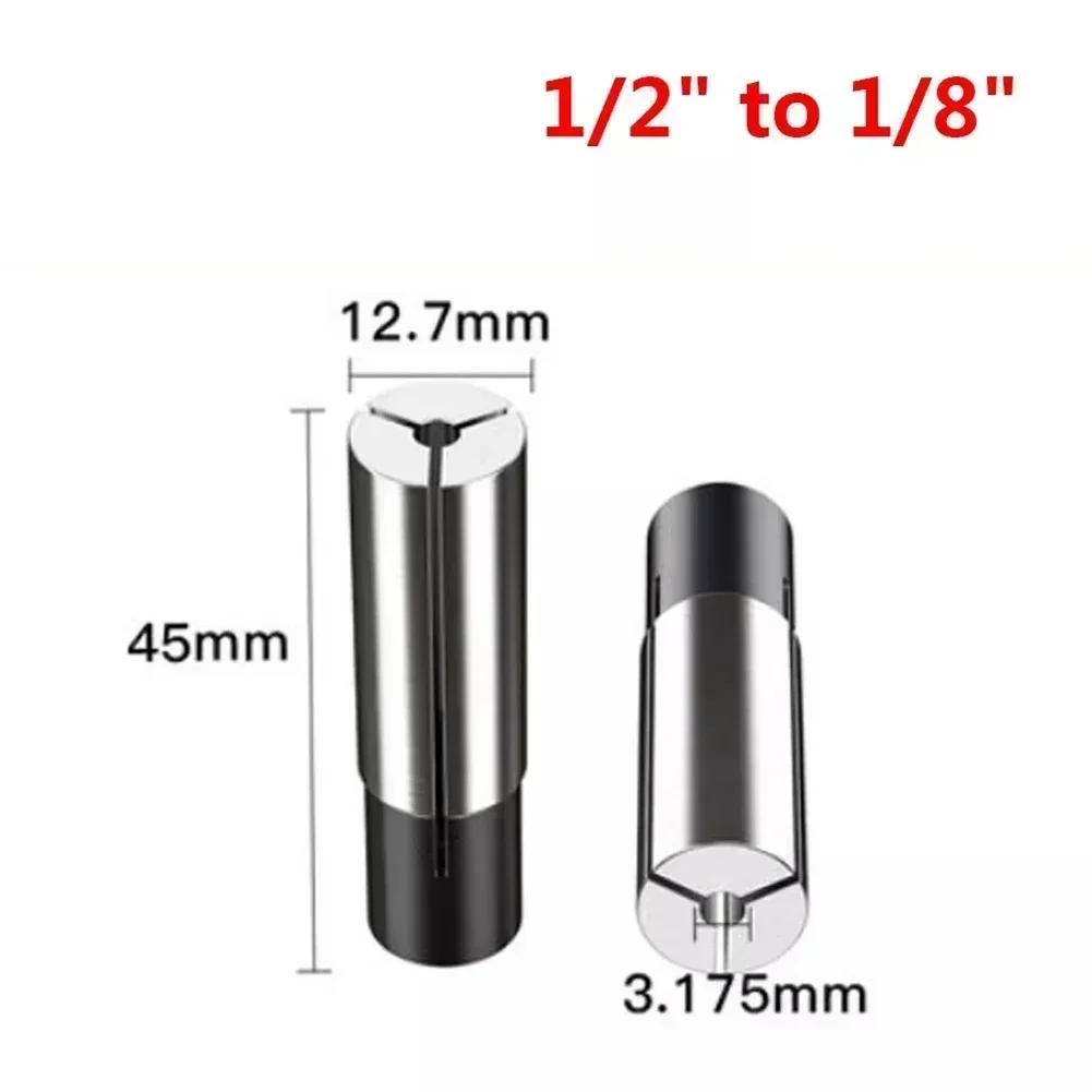1/2" 1/4" 1/8" Collet Adaptor Shank Reducer Bit CNC Spindle Router 4/6/8/10mm Milling Cutter Toolholding  Chuck Adapter
