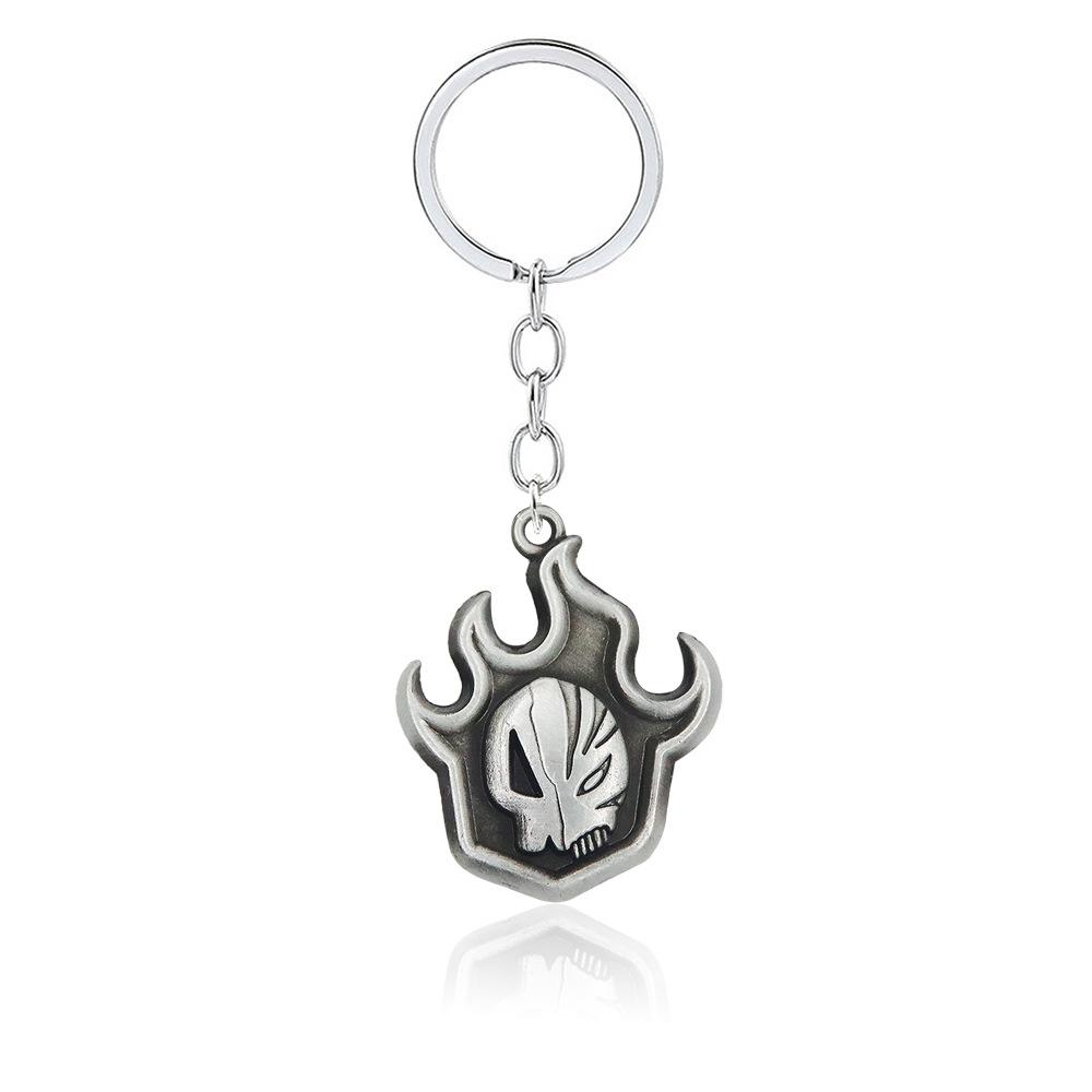 Anime BLEACH Kurosaki Ichigo False Mask Cosplay Necklace Keychain Grimmjow Necklace Cosplay Accessories Man Woman Jewelry Gifts