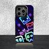 G-Geometry Game D-Dash Telefoonhoesje Voor iPhone 17,16,15,14,13,12,11,Pro,Max,Plus,Mini,Air,SE4 Zwart Mat Schokbestendige Cover