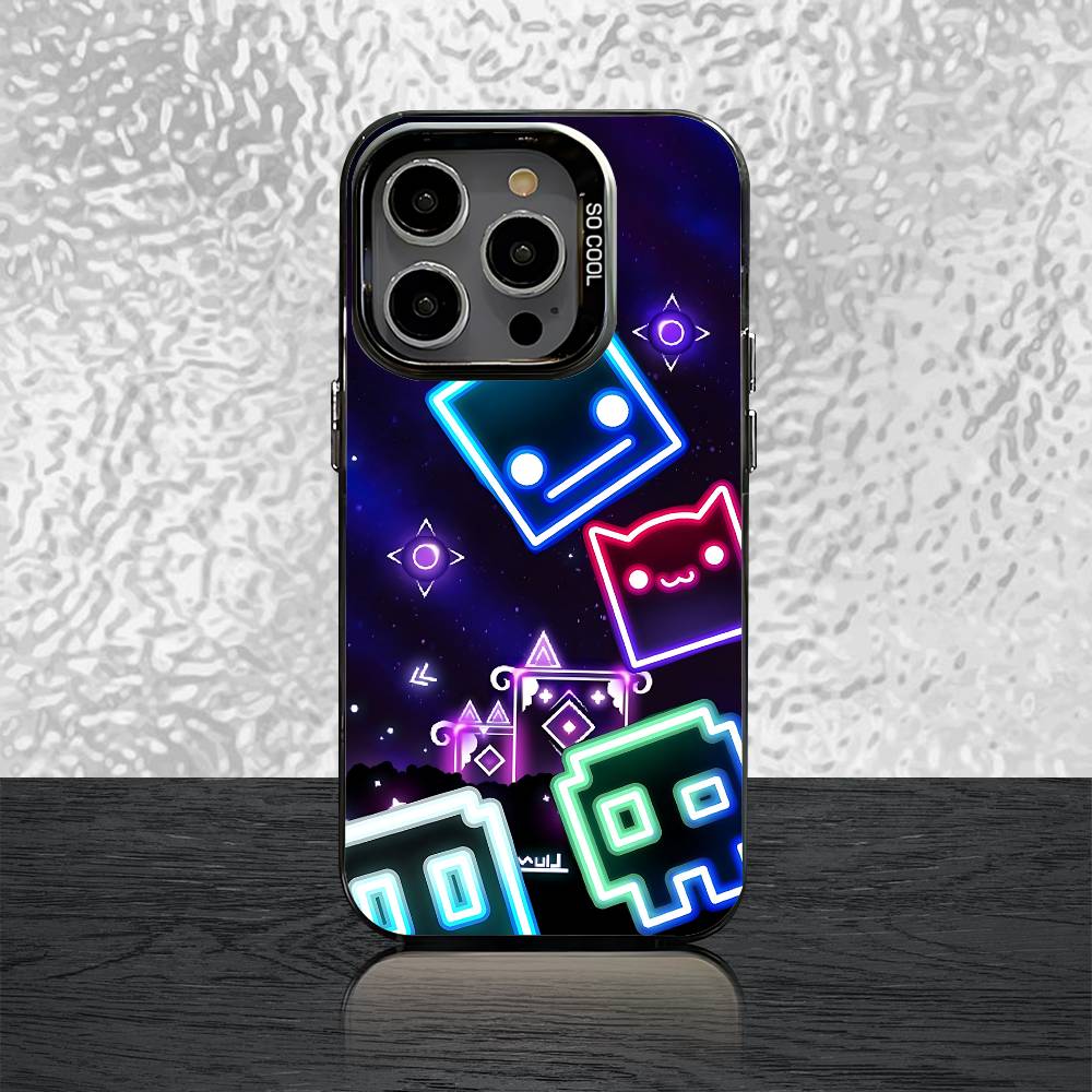 G-Geometry Game D-Dash Phone Case For iPhone 17,16,15,14,13,12,11,Pro,Max,Plus,Mini,Air,SE4 Black Matte Shockproof Cover iPhone11