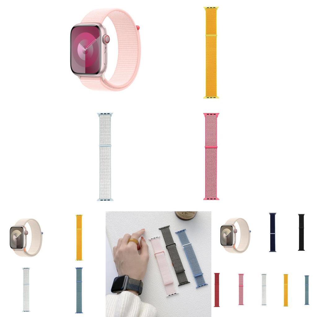 Apple Watch Sports Nylon Strap With Adjustable Closure For Fitness And Daily Use