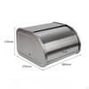 Bread Box Keeper Holder Multipurpose Container with Roll Lid for Bakery Cafe