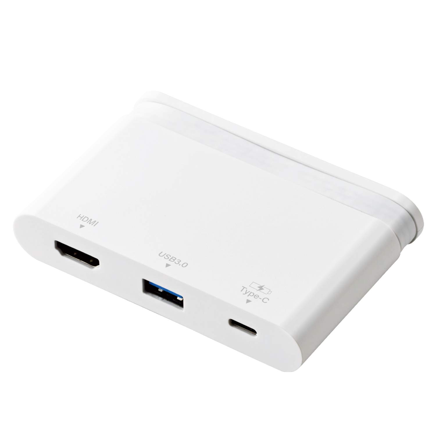 

ELECOM Docking Station Hub PD Compatible for Charging Data Cable Storage White USB-C [Type-C/USB3.0/HDMI & Transfer] DST-C06WH білий