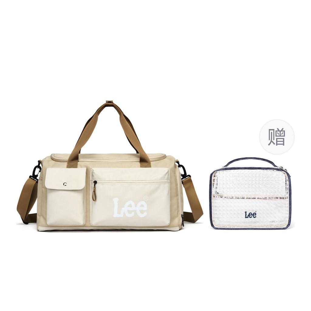 New Lee Fabric Multifunction Shoulder Bag, Crossbody Bag, Gym Bag Unisex Khaki LE240153M