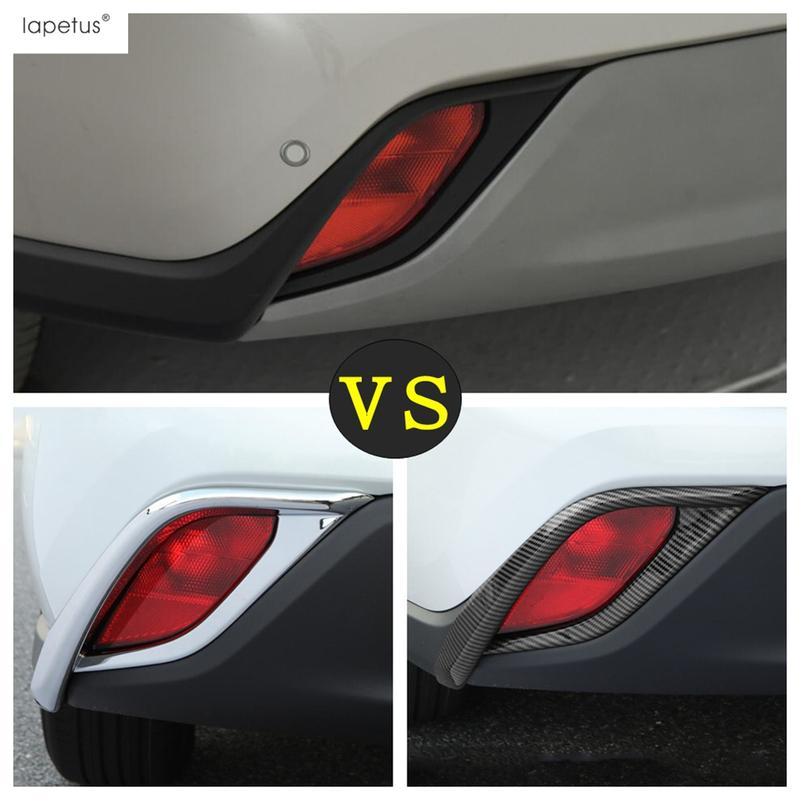 Front Rear Fog Light Lamp Frame Decoration Cover Trim For Toyota Highlander / Kluger - 2025 ABS Chrome Accessories Exterior