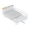 Extendable Dish Drying Rack Dish Organizer with Drainage Multifunctional Dish Rack with Cutlery And Cup Holders for Kitchen Countertop