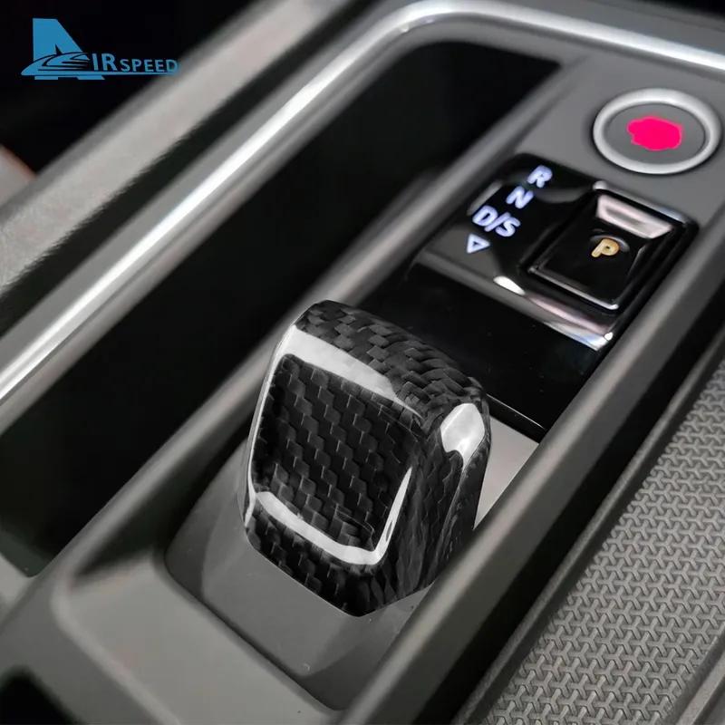 Real Hard Carbon Fiber For Seat Leon Cupra Leon Cupra Formentor 2024 2025 LHD RHD Car Gear Shift Knob Trim