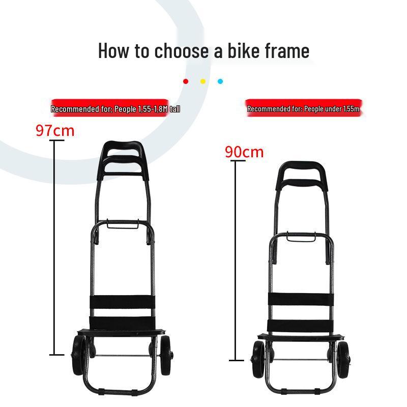 Leichter, faltbarer Einkaufswagen mit Griff