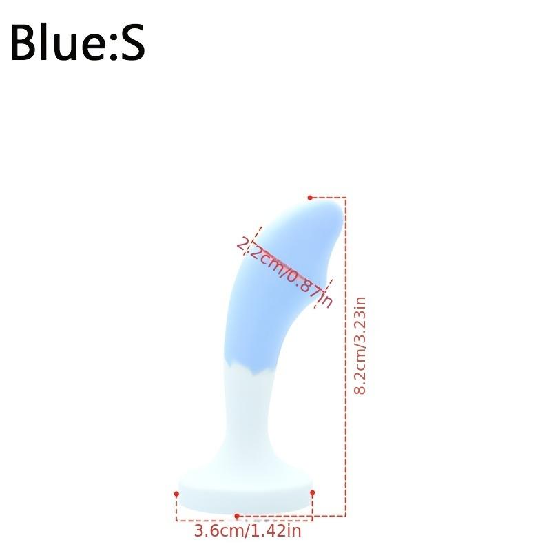 Silicone Jeweled Butt Plug - Pink Crystal Diamond Anal Plug, Soft Flexible Sex Toy for Women Men, Beginner Anal Training