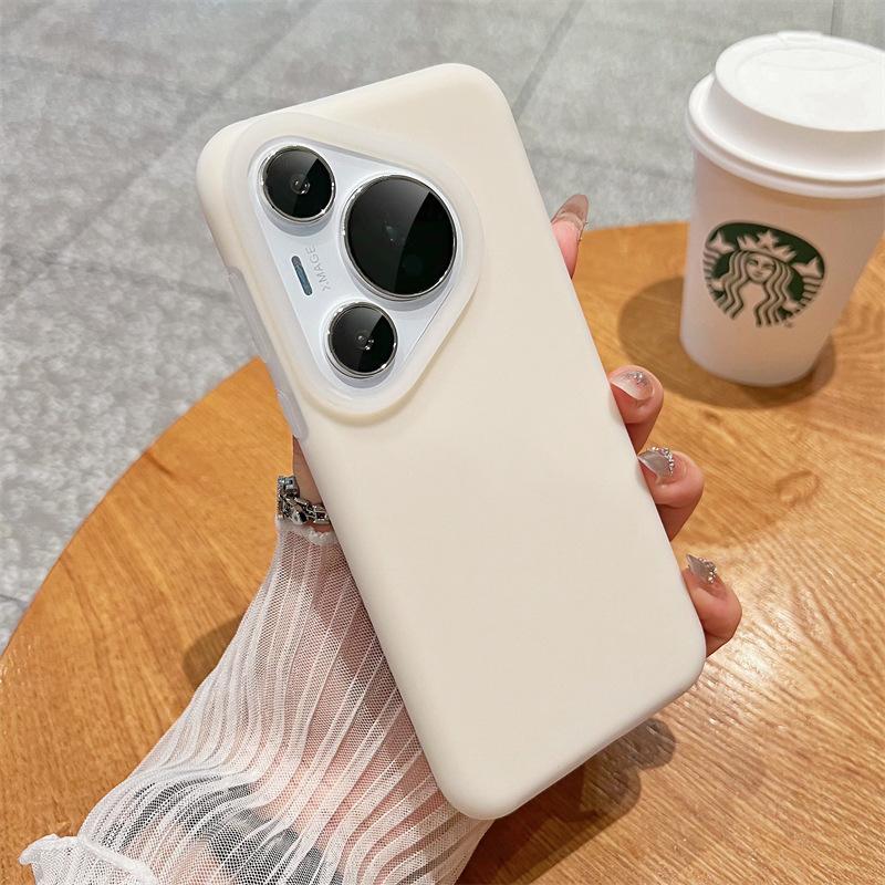 Potrivit pentru husă telefon mobil Huawei Pura80 Silicon lichid P70pro Complet inclus Anti-cădere P70ultr Model jeleu culoare solidă