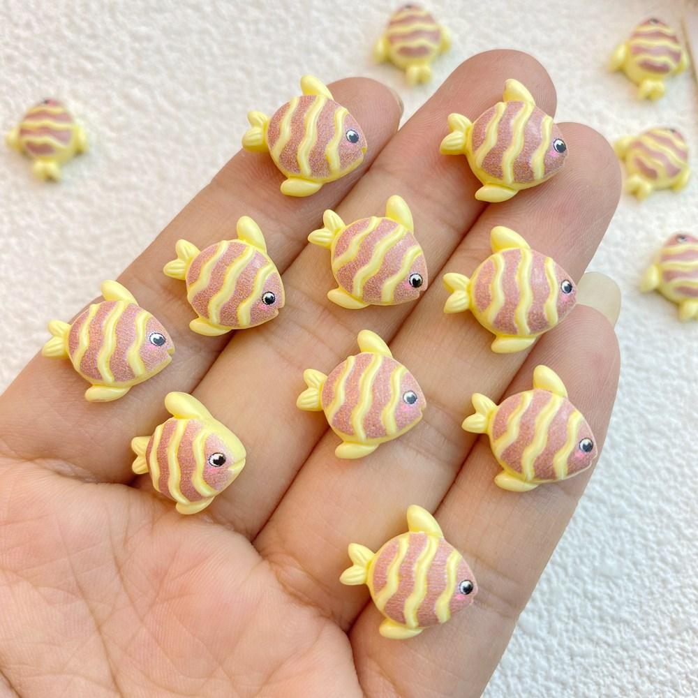 

30Pcs New Cute Resin Cartoon Ocean Series Crab, Turtle, Octopus Flat back Ornament Jewelry Making Manicure Hairwear Accessories