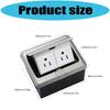 Strong Steel Ground Power Outlet with Spring Loading Popup Mechanism Corrosion Resistant Floor Port US Compatible