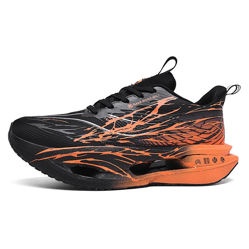 Autumn and Winter New Double Mesh Thickened Parent-child Fluorescent Fashion Casual Sports Shoes, Real Explosion Soft-soled Carbon Board Lightweight