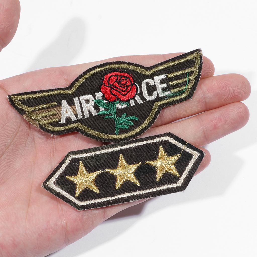 50Pcs Random Morale Patch Bundle, Full Embroidery Loop and Hook Patches Set for Caps, Bags, Backpacks, Vest, Gears Etc