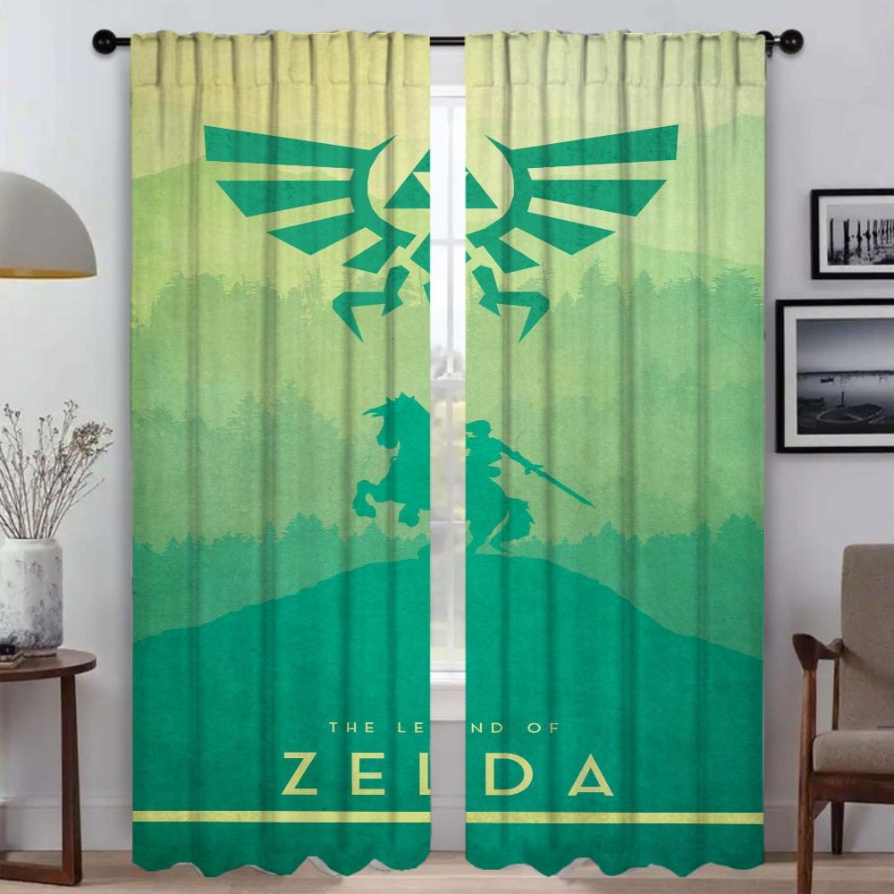 Zasłony Z-zalda Blackout do Pokoju 2 Panele Zasłony Dzielące Pokój Dziecięcy Tiul do Sypialni Dekoracja Halloween Salon