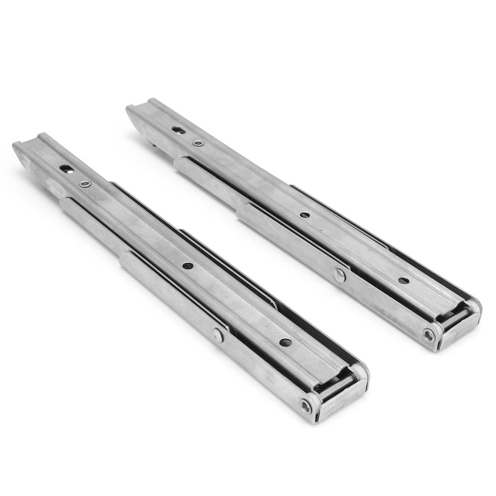 2Pcs Folding Shelf Bracket Stainless Steel Wall Mount Spring Loaded Support Rack