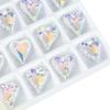 6240 Crystal Wild Heart Charms Glass Austria Loose Beads Pendant Rhinestones for DIY Earring Necklace Jewelry Accessories 12Pcs