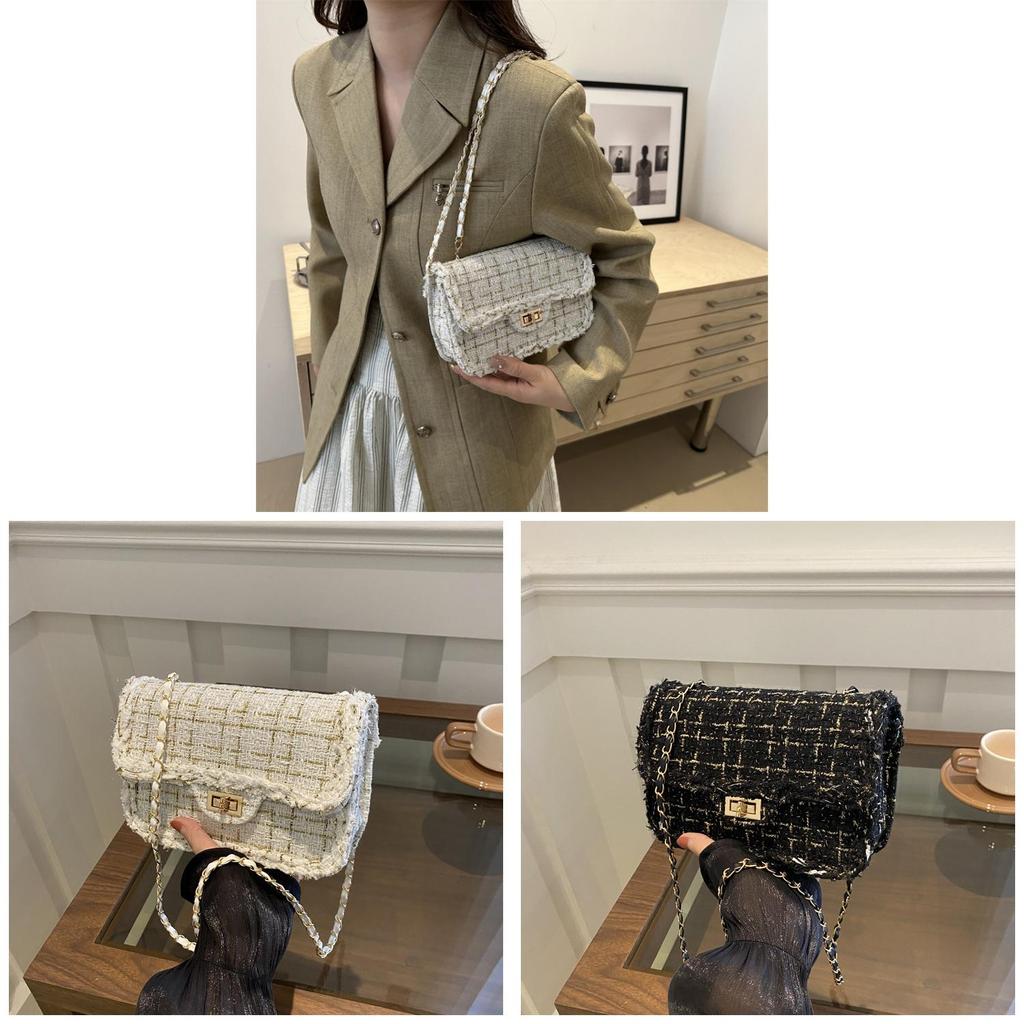 Womens Fashion Small Square Bag With Chain Strap For Daily Use