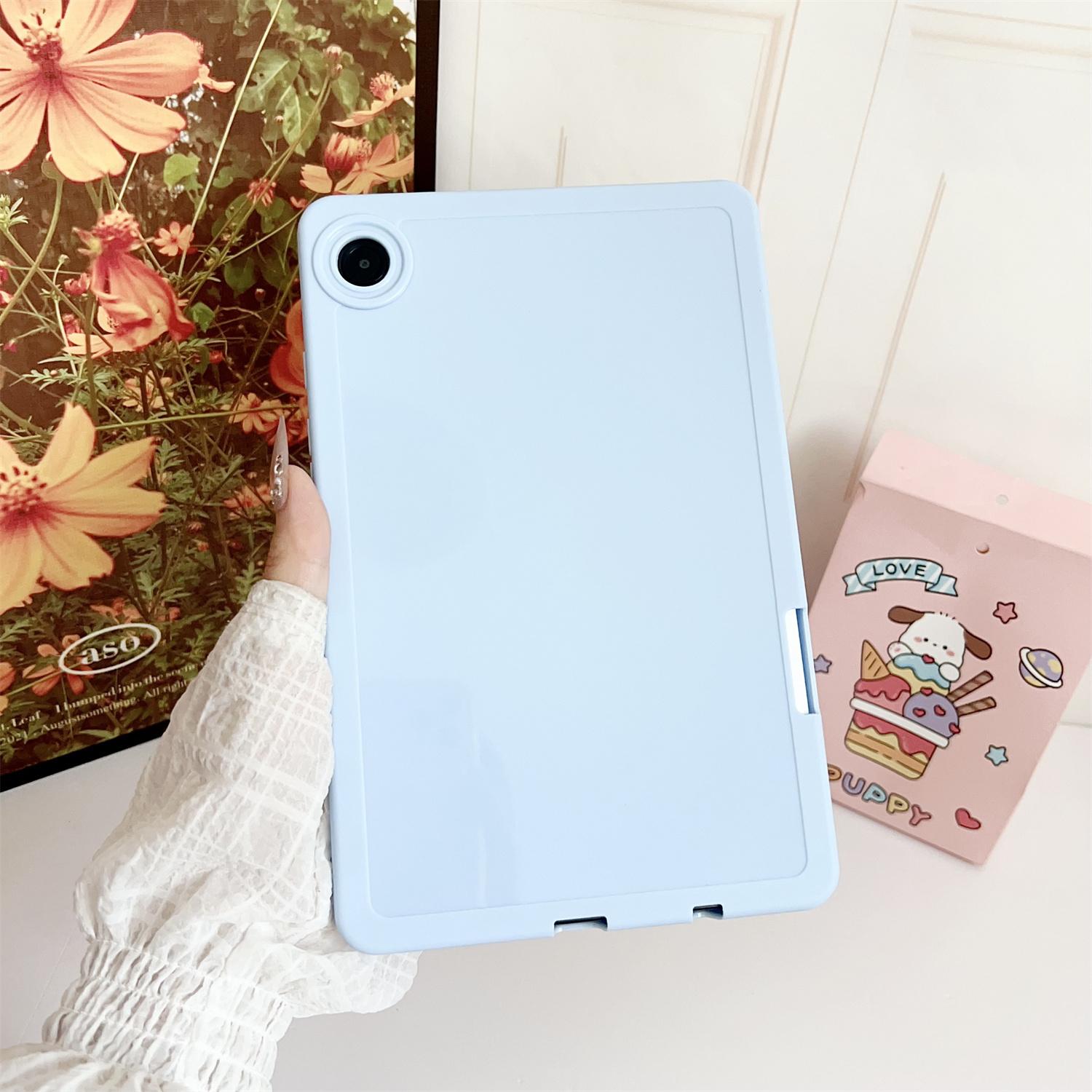 

Чохол для Samsung Galaxy Tab A9, однотонний, з ТПУ, чохол для планшета з тримачем для олівця C