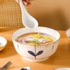 Japanese Style Large Ceramic Soup Bowl Set