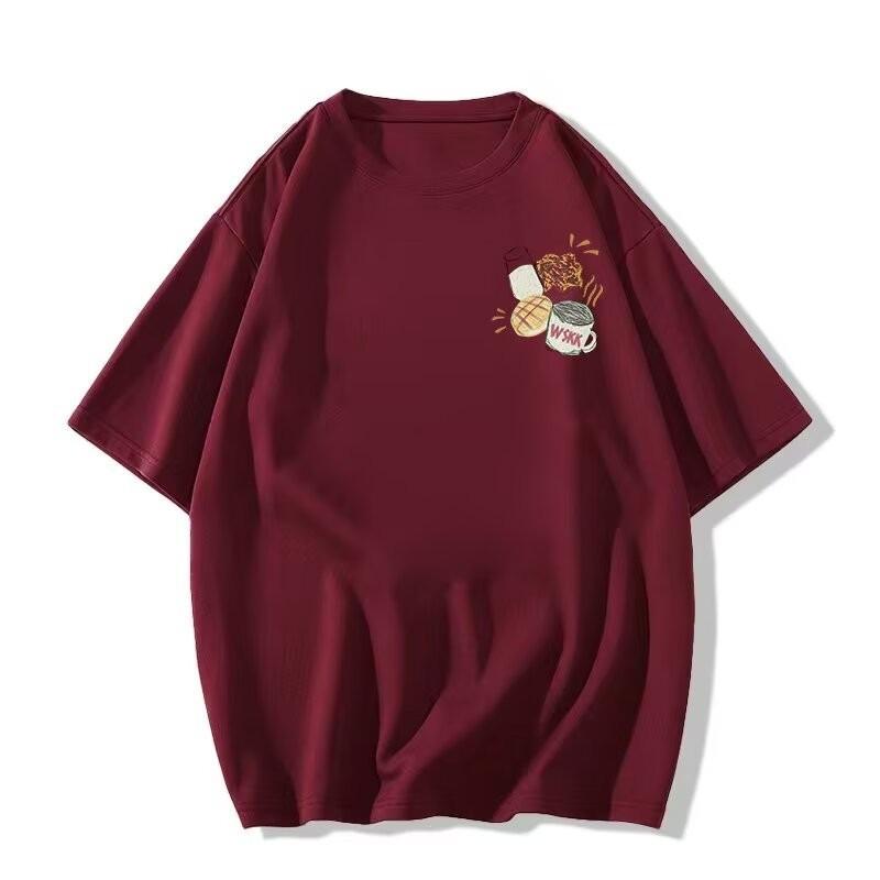 

Модная женская летняя футболка с рукавами пять четвертей - Универсальный, свободный, высококачественный дизайн L красный