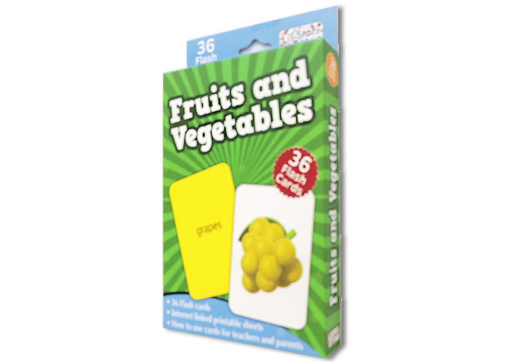 Fruits & Vegetables Flash Cards - FRUITS