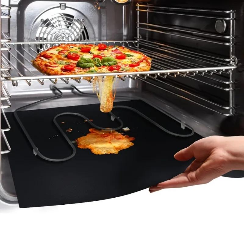 1/2 stk Ovnmatte Familieselskap Non-stick Teflon BBQ-underlag Grillfolie Motstandsdyktig Grillmatte Glassfiber Grillmatter Gjenbrukbar