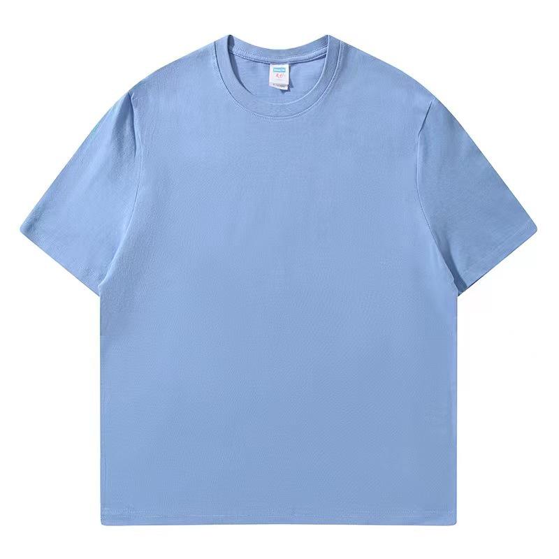 Camiseta de Verano Blanca Unisex de Algodón Puro de Manga Corta, Corte Holgado, Talla Grande