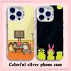 Cartoon B-Bobs Burgers Phone Case For iPhone 17,16,15,14,13,12,11,Pro,XS,Max,Plus,Mini,SE4,E White Matte Shockproof Cover