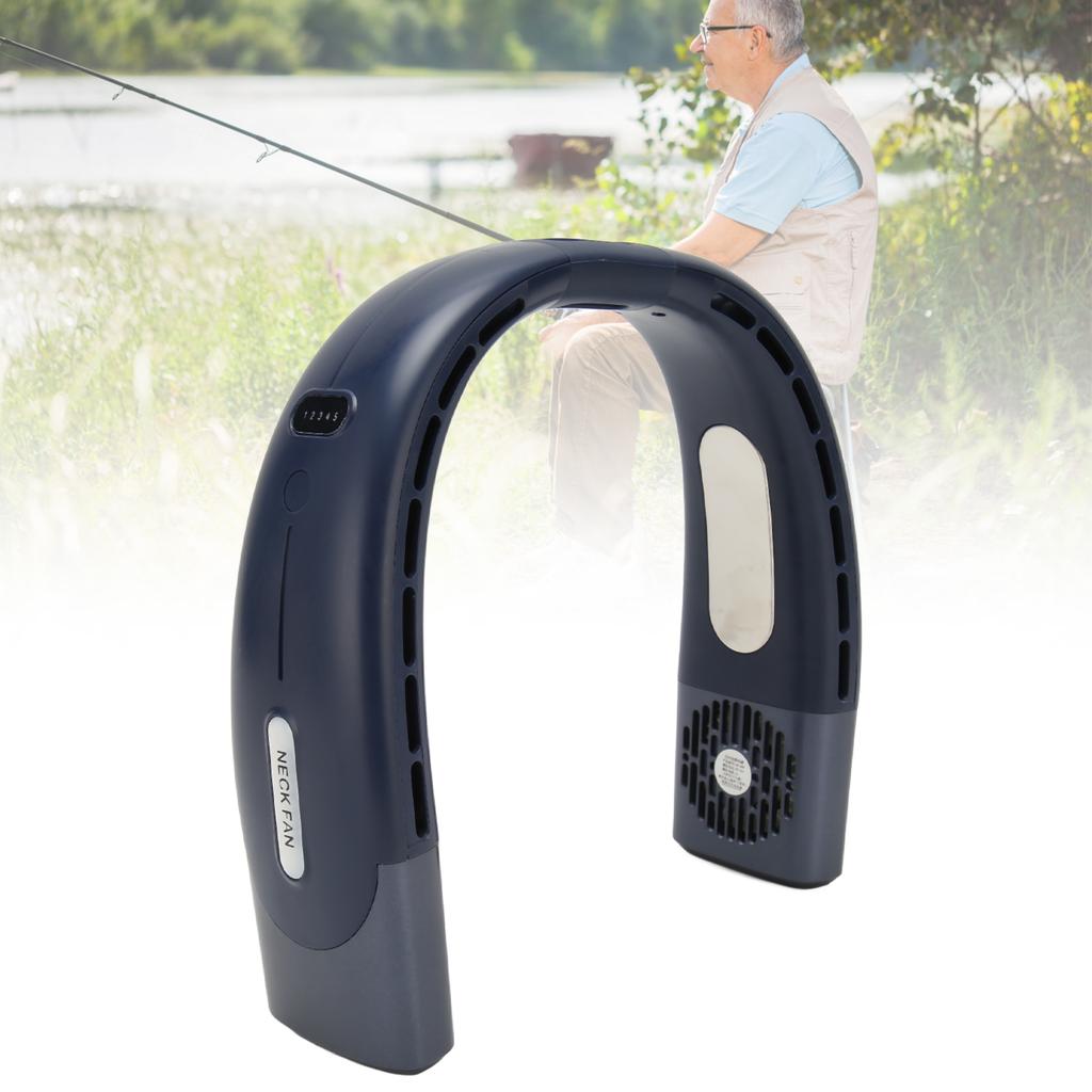 Neck Fan Portable USB Rechargble Strong Wind Wrable Hands Bladeless Cooler for Travel Outdoor