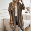 Diyun Women's Batwing Sleeve Cardigan - Autumn/Winter 2024 Collection, Solid Color Sweater Coat