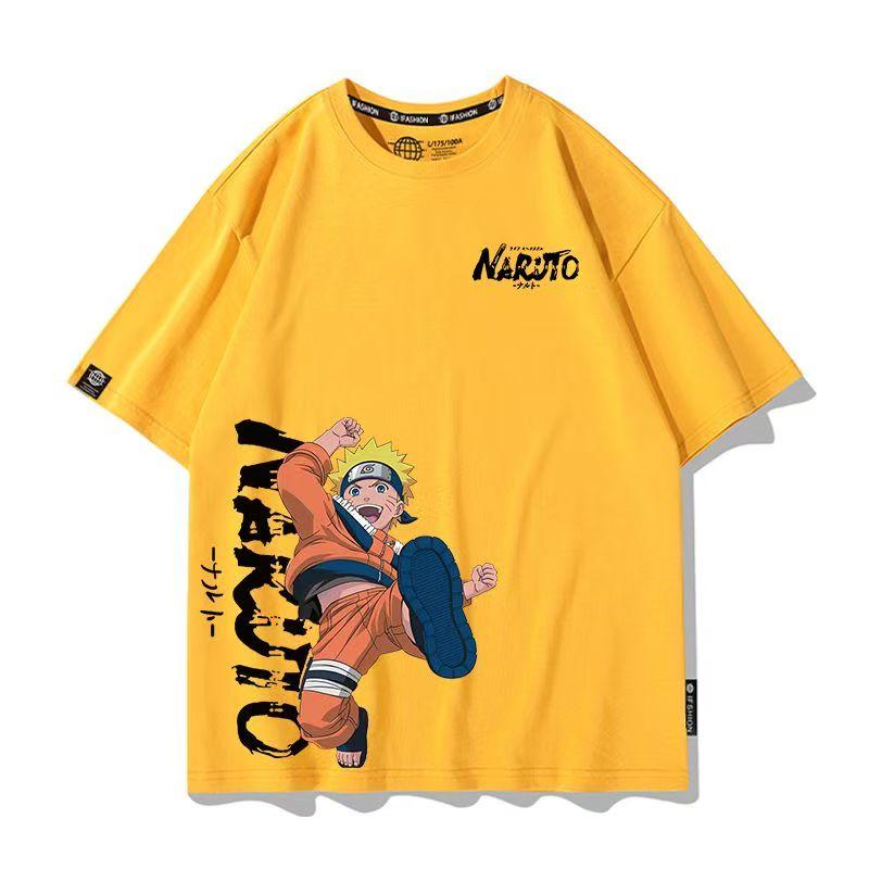 Men's Naruto Anime Graphic T-Shirt, Sasuke Uchiha & Pain Akatsuki Oversized , Summer Loose Fit Casual Streetwear for Boys&Girls