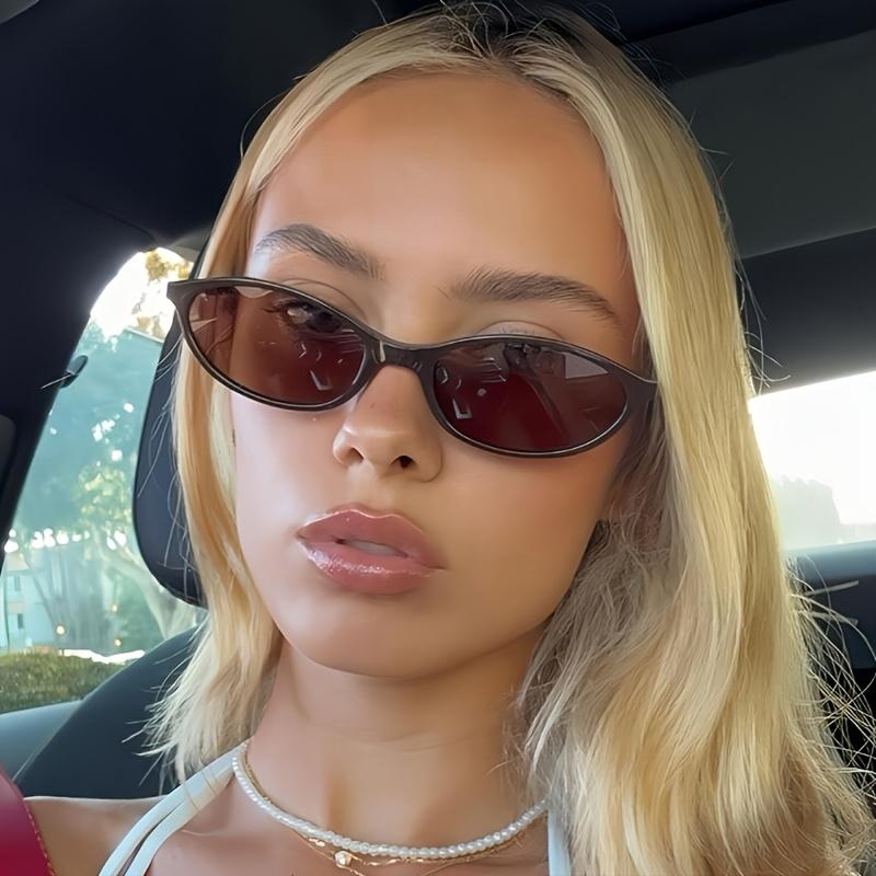 1pc Vintage Oval Cat Eye Glasses for Women - Full Rim, Everyday Casual PC Lenses & Frames, Stylish Decorative Eyewear, Everyday Glasses