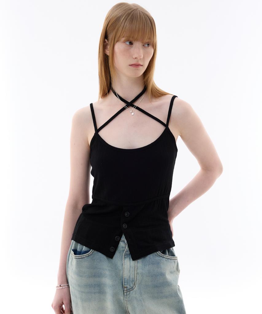 Alikim Evan Sleeveless Top / Black