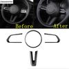 Steering Wheel Button Decoration Cover Kit Trim For Mazda 3  - 2025  / CX-30  - 2025  ABS Red / Carbon Fiber Accessories