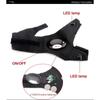 Rutschfeste fingerlose Baumwollhandschuhe mit LED-Licht, Taschenlampe, Nachtangeln, linke/rechte Hand