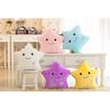 Soft Cotton Glowing LED Pillow, Twinkle Star Musical Plush Toy, Night Light and Decorative Item for Kids
