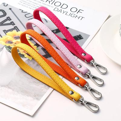Bag Wrist Strap Soft and Portable PU Leather with Handle Female Clutch Bag with Solid Color Handle Purse Belt Replacement Belt